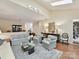 Spacious living room filled with natural light, hardwood floors, comfortable sofas and stylish decor at 6645 Gaywind Dr, Charlotte, NC 28226