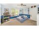 Bedroom features a large window, ceiling fan, and two-tone walls, a comfortable space at 8300 Loma Linda Ln, Waxhaw, NC 28173