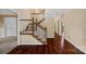 Welcoming foyer with hardwood floors and a staircase leading to the upper level at 836 Meadowlark Dr, Rock Hill, SC 29732