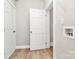 Functional laundry room with door and connections ready for appliances at 908 W Airline Ave, Gastonia, NC 28052