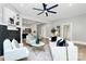 Spacious living room featuring a fireplace, hardwood floors, and an open layout at 908 W Airline Ave, Gastonia, NC 28052
