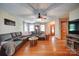 Spacious living room with hardwood floors and plenty of natural light at 122 Roxboro Ct # 286, Mount Gilead, NC 27306