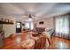 Comfortable living room with hardwood floors and stylish furniture at 122 Roxboro Ct # 286, Mount Gilead, NC 27306
