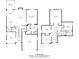 Detailed floor plan showcasing the layout of this spacious two-story home at 1548 Striped Bass Ln, Clover, SC 29710