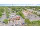 Aerial view of a Longhorn Steakhouse and Dollar Tree retail with parking and highway access at 3158 Walnut Park Dr, Charlotte, NC 28262