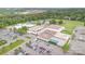 Aerial view of Walter G Byers School with pool, sports field and ample parking at 3158 Walnut Park Dr, Charlotte, NC 28262