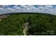 Aerial view reveals home nestled among lush greenery with a visible water tower in the background at 432 Partridge Pl, York, SC 29745