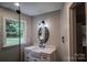 Bright bathroom featuring a walk-in shower and modern vanity with natural light at 432 Partridge Pl, York, SC 29745
