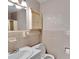 Retro bathroom with vintage tile, sink, and wall cabinet at 543 18Th Nw St, Hickory, NC 28601
