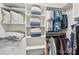 A closet with shelves and rods for hanging clothes provides organized storage solutions at 959 Robinson Rd, Gastonia, NC 28056