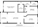 Detailed floor plan of the house layout, showing room dimensions and layout of the main level at 1025 Ardsley Rd # 103, Charlotte, NC 28207