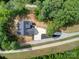 Aerial view of the residence surrounded by trees at 1030 Little Cowgirl Ln, Cleveland, NC 27013