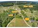 A captivating aerial view of the property located near Lake Norman, Mooresville, Troutman, and Statesville at 1030 Little Cowgirl Ln, Cleveland, NC 27013