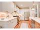 Well-equipped kitchen featuring a stainless steel refrigerator and a center island at 1030 Little Cowgirl Ln, Cleveland, NC 27013