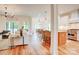 Bright and airy living space seamlessly connects to the kitchen and dining areas, perfect for gatherings at 1030 Little Cowgirl Ln, Cleveland, NC 27013