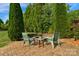 Cozy backyard patio with comfortable seating, a charming fire pit, and well-manicured landscaping for relaxation at 1116 Crooked River Dr, Waxhaw, NC 28173