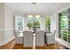 Charming dining area bathed in natural light with scenic views at 1200 Churchill Downs Dr, Waxhaw, NC 28173