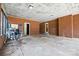 Spacious brick garage with natural light, featuring ample storage and potential for customization at 137 Deal Ln, Statesville, NC 28677