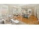 Open kitchen with island and adjacent breakfast nook area at 16430 New Providence Ln, Charlotte, NC 28277