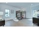 Cozy bedroom featuring a bunk bed, shelf and hardwood floors at 1919 Shoreham Dr, Charlotte, NC 28211