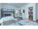 Charming bedroom featuring a bunk bed, desk, and walk-in closet at 1919 Shoreham Dr, Charlotte, NC 28211