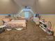 Spacious bedroom featuring two beds, ceiling fan, and window at 4203 Flint Dr, Lancaster, SC 29720