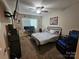 Cozy bedroom with ceiling fan, decorated with a baseball theme at 4203 Flint Dr, Lancaster, SC 29720