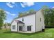 Exterior of home featuring a patio and green lawn against a blue sky at 5115 Carden Dr, Charlotte, NC 28227