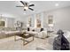 Bright and airy living room with a comfortable sofa, chairs, and natural light from the large windows at 5115 Carden Dr, Charlotte, NC 28227
