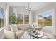 Cozy living room with comfortable seating, modern décor, and a sliding glass door with a backyard view at 5115 Carden Dr, Charlotte, NC 28227
