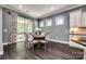 Bright dining area features a round table with seating for six with access to the outdoors at 618 Chase Ct, Fort Mill, SC 29708