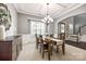 Formal dining room with a view of the front door at 618 Chase Ct, Fort Mill, SC 29708