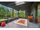 Bright studio space boasts natural light, musical instruments, and scenic outdoor views for creative inspiration at 6508 Trenton Pl, Charlotte, NC 28226
