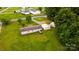 This aerial view displays the home, yard, buildings, and area at 8140 Karriker Rd, Kannapolis, NC 28081