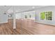 Expansive basement featuring drop lighting, neutral paint, and LVP flooring at 110 Preserve Way, Mooresville, NC 28117