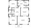 Detailed floor plan layout showcasing the bedroom, living room, kitchen, and bathroom dimensions at 114 S 5Th St, Albemarle, NC 28001
