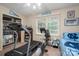Bedroom features neutral carpet, light colored walls, and a ceiling fan at 118 Sir Gregory Dr, Shelby, NC 28152