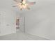 Clean bedroom with ceiling fan, and double closets at 121 Northampton Dr, Mooresville, NC 28117