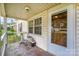 Inviting front porch with ample natural light and access to the main entrance door at 1221 Patterson St, Shelby, NC 28152