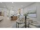 Open floorplan view of dining area leading into the kitchen and living room at 2108 Lakeview Cir, Matthews, NC 28105