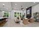 Open-concept living room showcases stylish decor, fireplace, and natural light at 2108 Lakeview Cir, Matthews, NC 28105