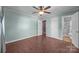 Serene bedroom with hardwood flooring and ensuite bathroom at 250 Log Barn Rd, Salisbury, NC 28146