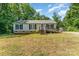 Exterior view of a charming single-story home with a ramp and a well-maintained front yard at 3442 Cedar Circle Rd, Lancaster, SC 29720