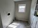 Practical laundry room with essential hookups, natural light, and a neutral color palette at 5008 Delivau Dr, Charlotte, NC 28215