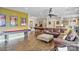Finished basement featuring a pool table, a bar area, comfortable seating, and entertainment space at 7471 Barfield Ln, Denver, NC 28037