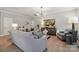 Spacious and well-lit living room with modern decor and wood flooring at 8200 Sunset Hill Rd, Waxhaw, NC 28173