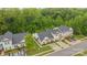 Aerial view of charming homes with well-maintained landscaping and ample parking at 8313 Carob Tree Ln, Charlotte, NC 28215