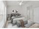Comfortable bedroom featuring ample natural light, calming decor, and access to an attached bathroom at 8313 Carob Tree Ln, Charlotte, NC 28215