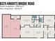 Detailed floor plan featuring a spacious layout with living room, kitchen, bedrooms, and outdoor patio at 8325 Knights Bridge Rd, Charlotte, NC 28210