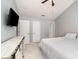 Bedroom with ceiling fan, tv, ensuite and a closet at 8509 Sienna Dr, Charlotte, NC 28215